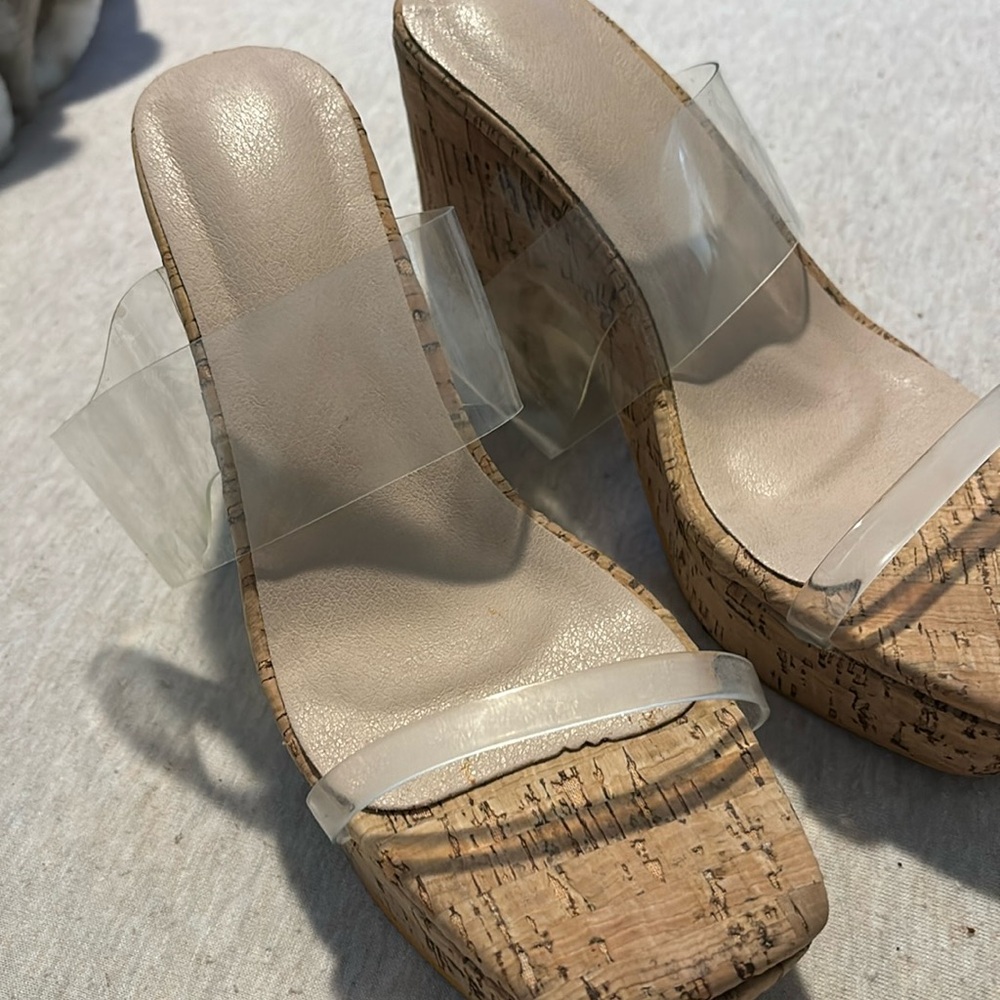 Ladies size 8 platforms.